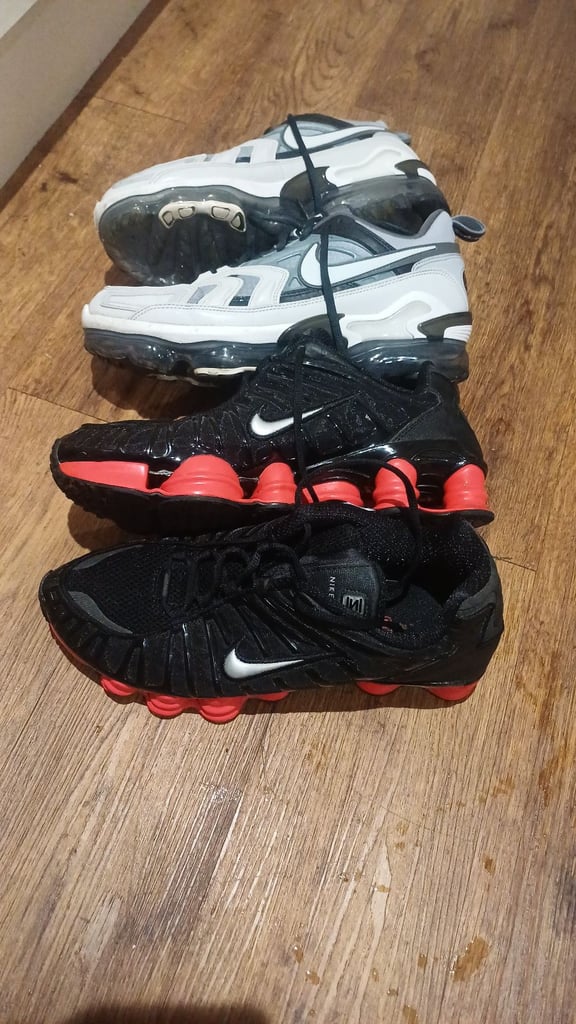 image for 2 pairs of genuine nike trainers size 10 