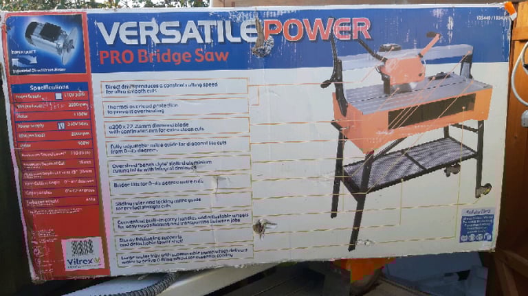 Vitrex power pro 800 tile cutting bridge saw deals