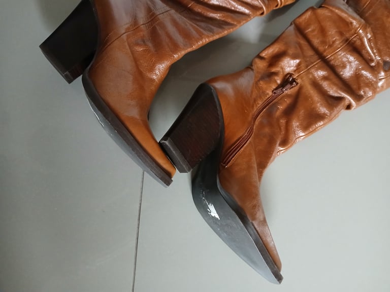 Asos long leather boots