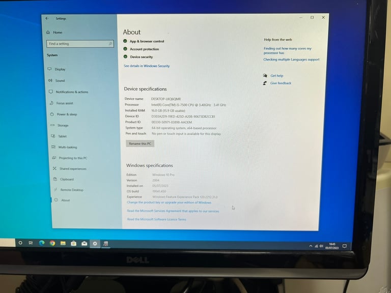 UltraFast 16GB i5 7TH  Gen HP HD PC 250GB SSD,2000GB,Window10,Office