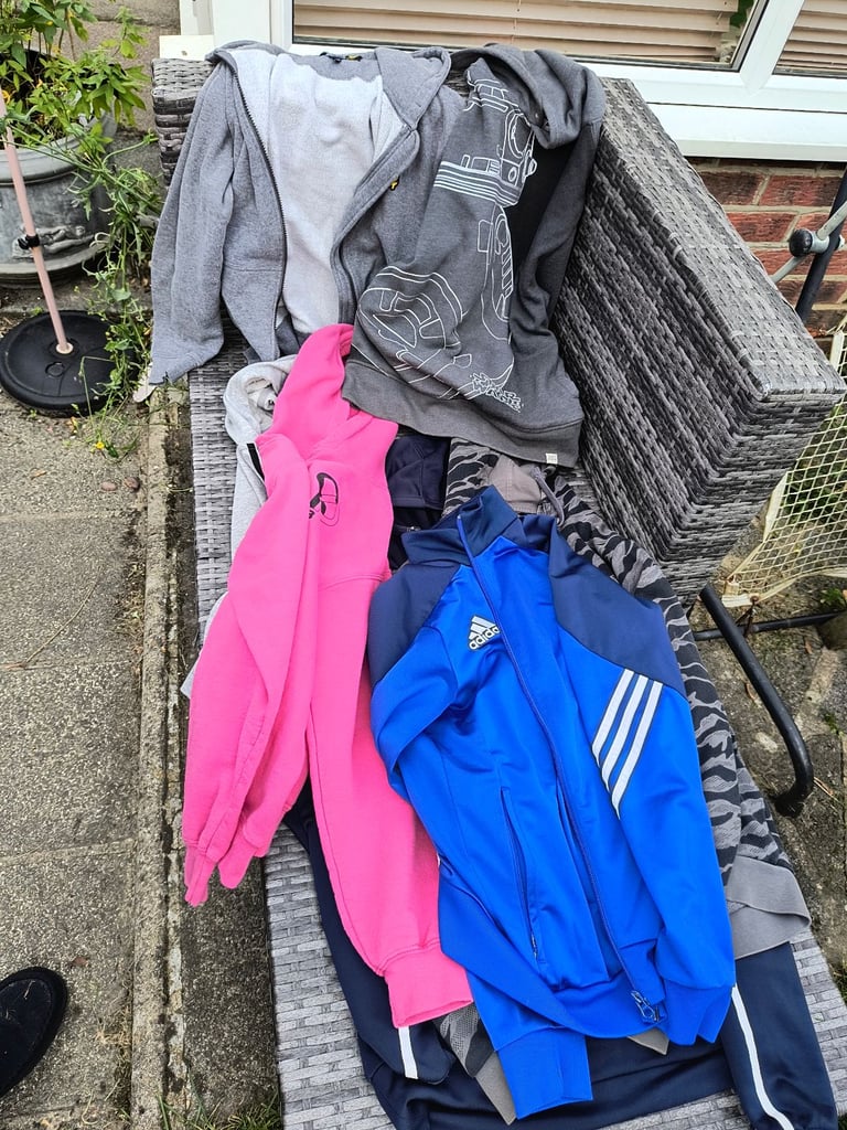 image for Bundle of 7 hoodies/track tops - teenage/boy