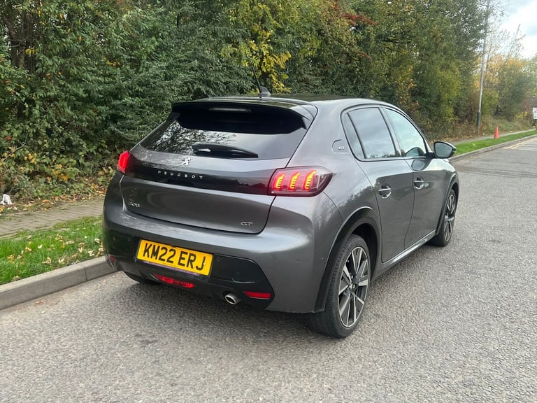 2022 22 PEUGEOT 208 GT 1.2 PURETECH 100BHP PETROL HATCHBACK GREY EURO 6