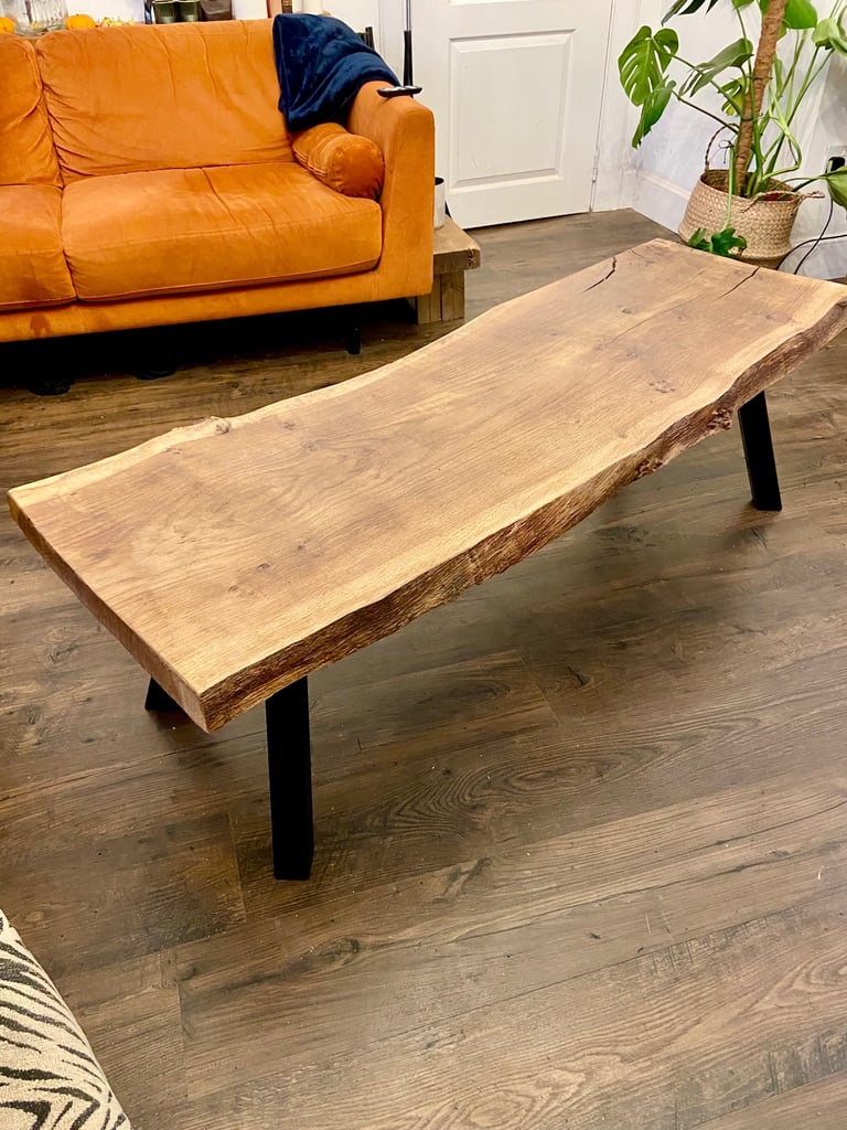 image for Long live edge wood coffee table 