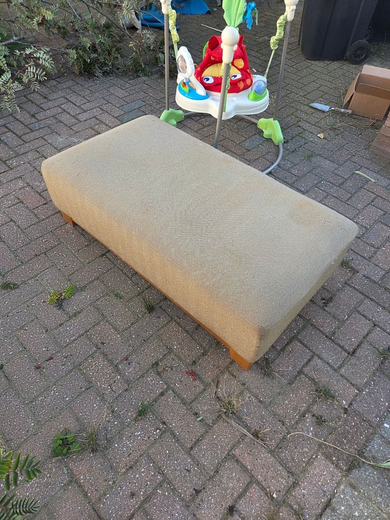 Laura Ashley Footstool. Needs recovering and TLC. Stored in Shed. Bought for £499 in 2015