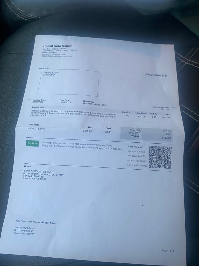 Ford, TRANSIT CUSTOM, Panel Van, 2017, Manual, 1996 (cc)