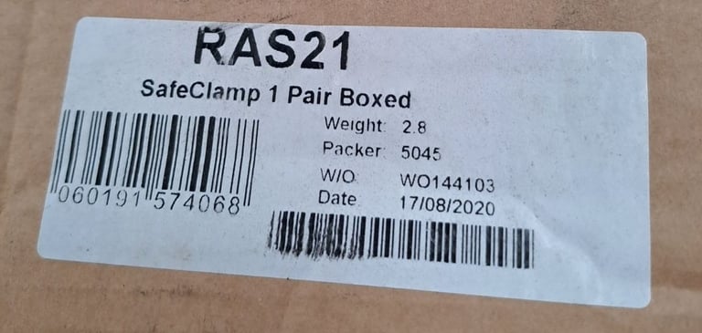 Van Rhino ladders clamps with lock