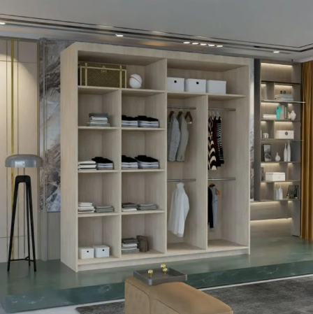 Brand New - Marika Mirror Sliding Door Wardrobe -Oak - SAME/NEXT DAY DELIVERY