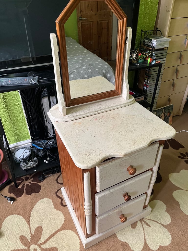 image for Bedside table with mirror 