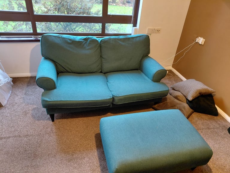 Two seat sofa with stool for sale!!