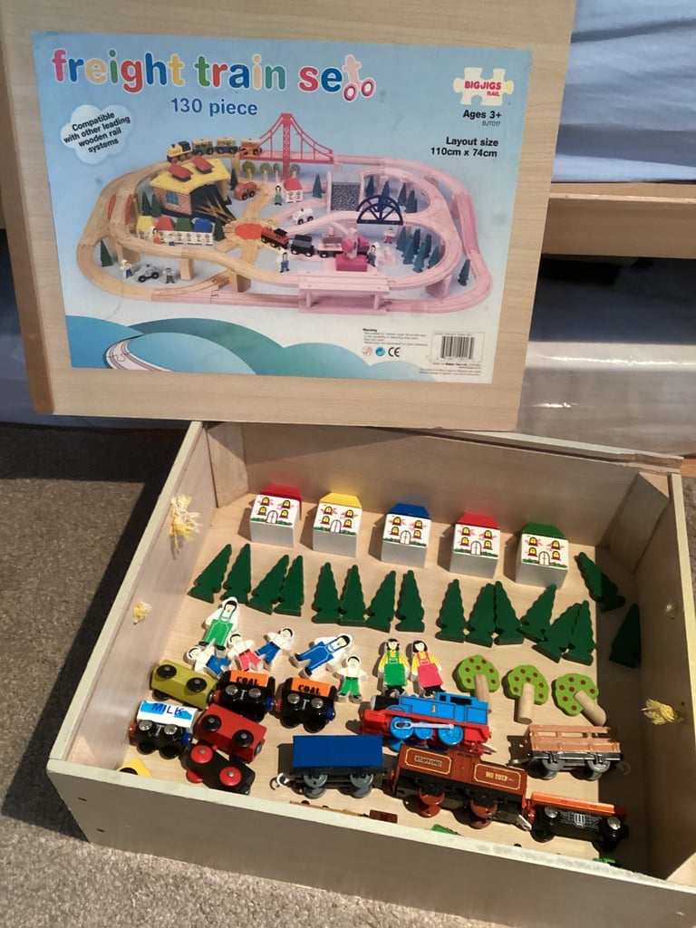Bigjigs Rail Wooden Freight Train Set