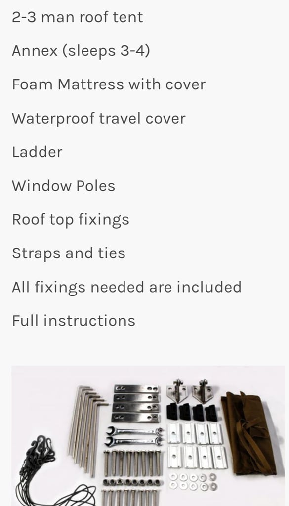 Extended Ventura Deluxe 1.4 Roof Top Tent + Annex