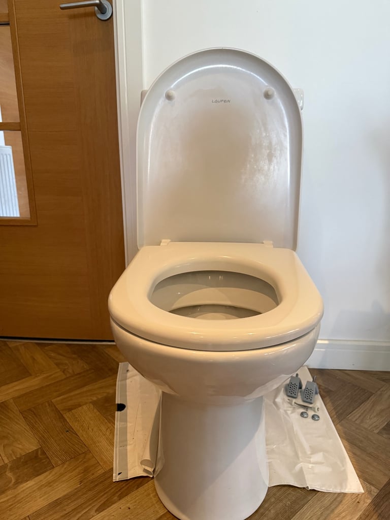 Laufen close coupled toilet and cistern