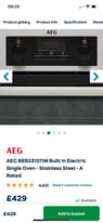 AEG INTEGRATED OVEN AND MICROWAVE GRILL