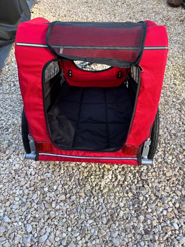 TRIXIE Pet Bike Trailer, Dog Bicycle Trailer, Foldable, Easy to Assemble