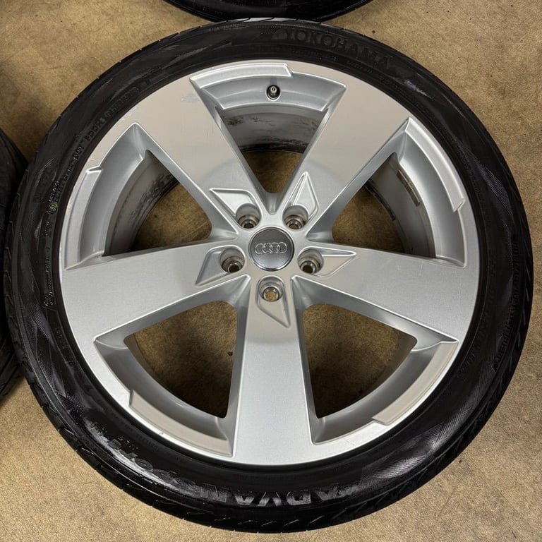 20'' GENUINE AUDI S6 A6 S LINE BLACK EDITION C8 ALLOYS WHEELS TYRES 4K0601025K