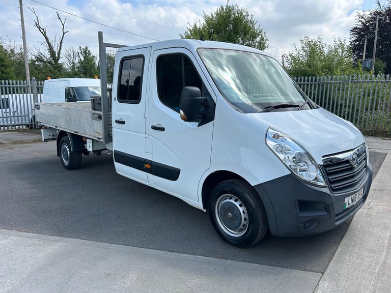 VAUXHALL MOVANO 2.3 CDTi 3500 Double Crew Cab Dropside White Manual Diesel 2018