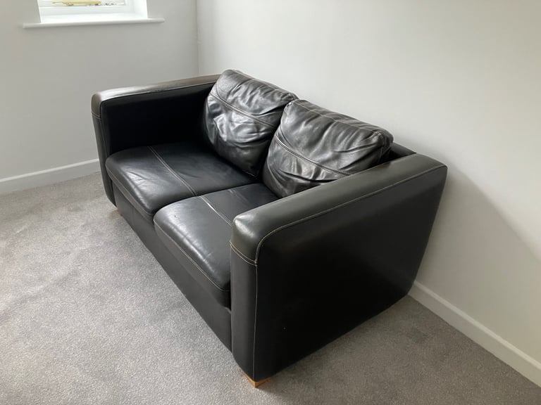 FREE  faux leather 2-seater settee