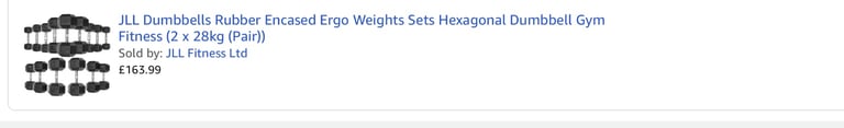 Gym set - Rack, bar, bench, weight plates & dumbells