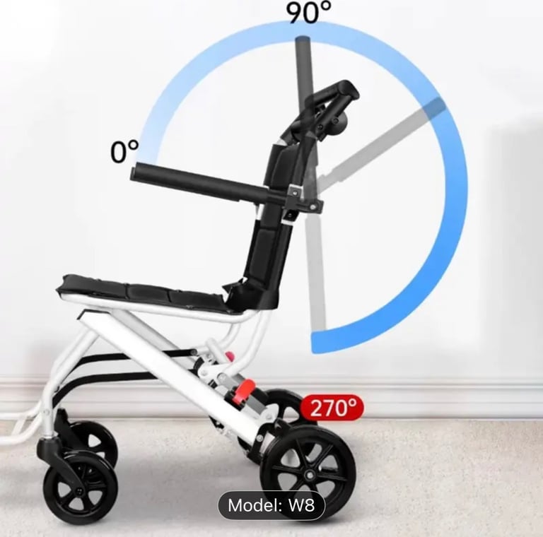 Very light weight manual travel wheelchair 