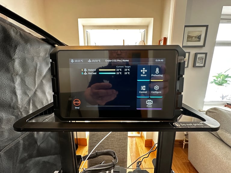 Ender 3 S1 Pro 3D Printer, Creality Sonic Pad, Enclosure.