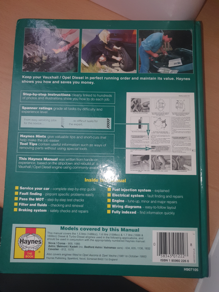 HAYNES VAUXHALL / OPEL DIESEL ENGINE MANUAL