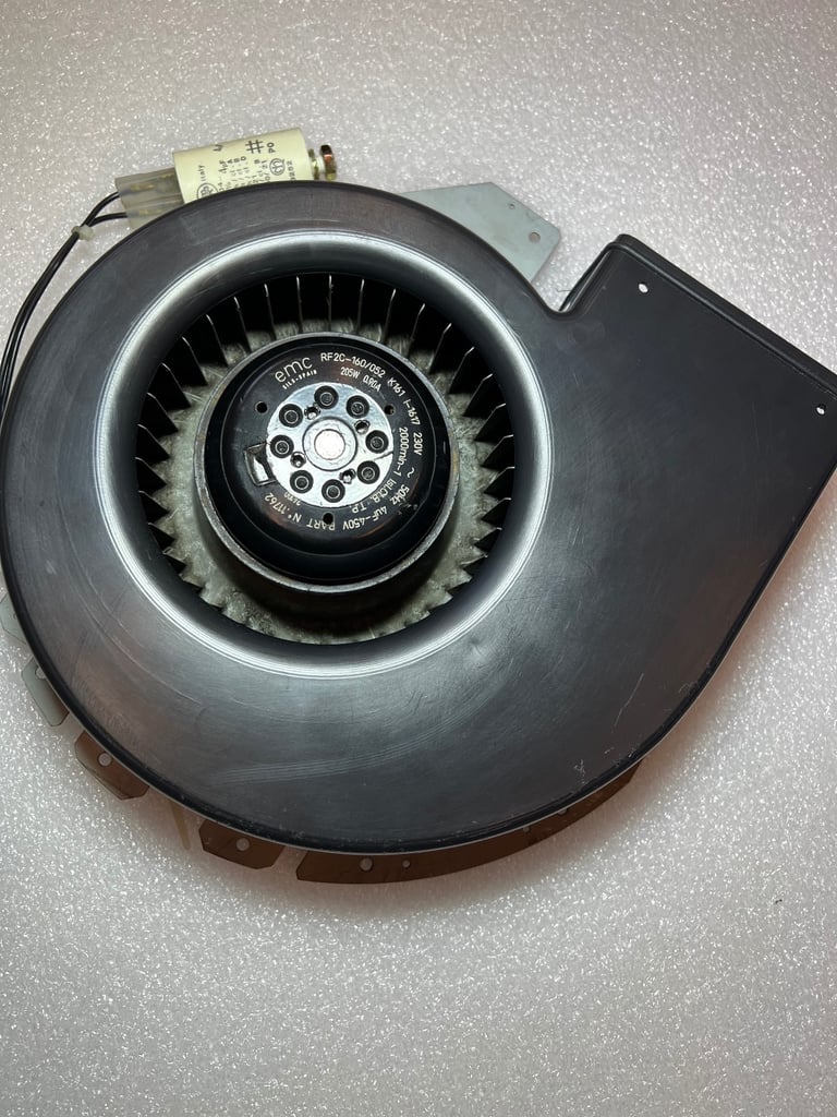 Industrial Centrifugal Blower Fan Emc RF2C-160/052  K161, 205w, 2000rpm, 0,90A