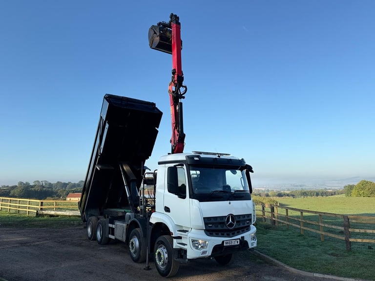 Mercedes-Benz Arocs Tipper Grab Lorry 2019 ( 69 ) Palfinger Epsilon Crane