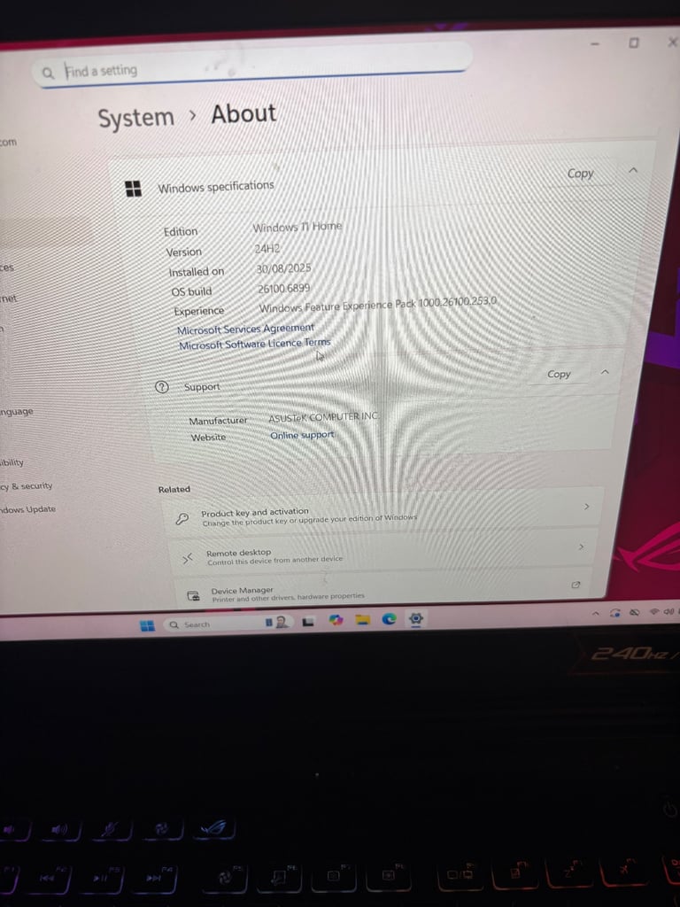 Gaming laptop Strix rog g15