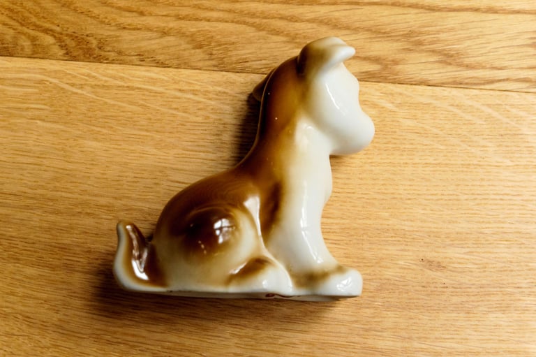 1970s Soviet Porcelain Puppy | Polonsky Factory