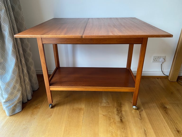 Vintage McIntosh Teak Metamorphic Bar Tea Trolley Table Retro Small Sideboard