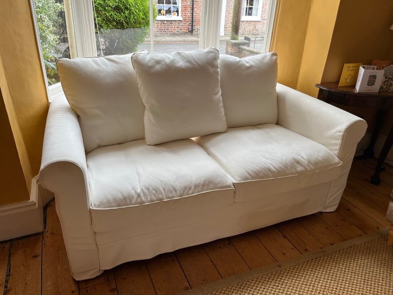 image for Large 2 seater cream sofa
