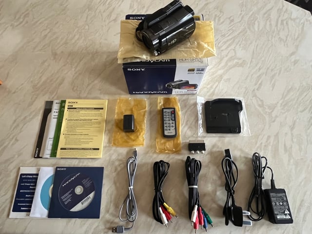 SONY HDR-SR12E 120GB DIGITAL HD HANDYCAM CAMCORDER OPENED