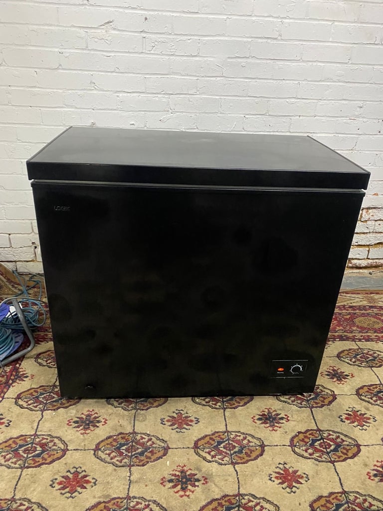 FREE DELIVERY Beautiful Black  Logik Chest Freezer