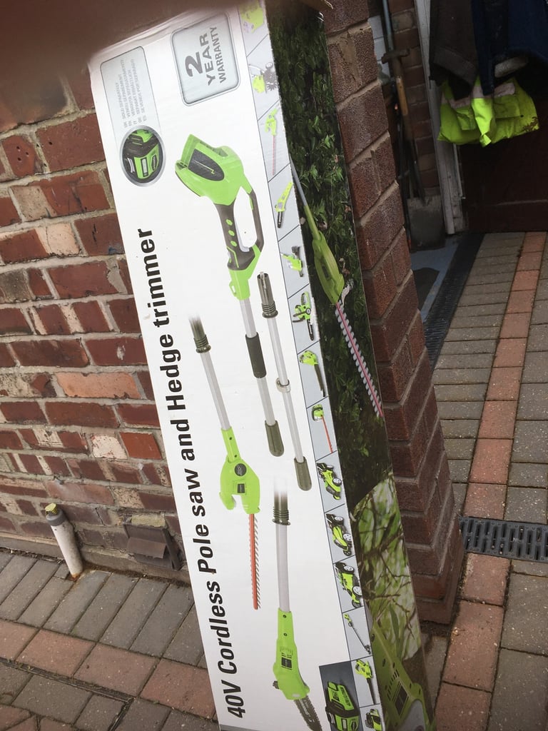image for 40V cordless pole saw & hedge trimmer 