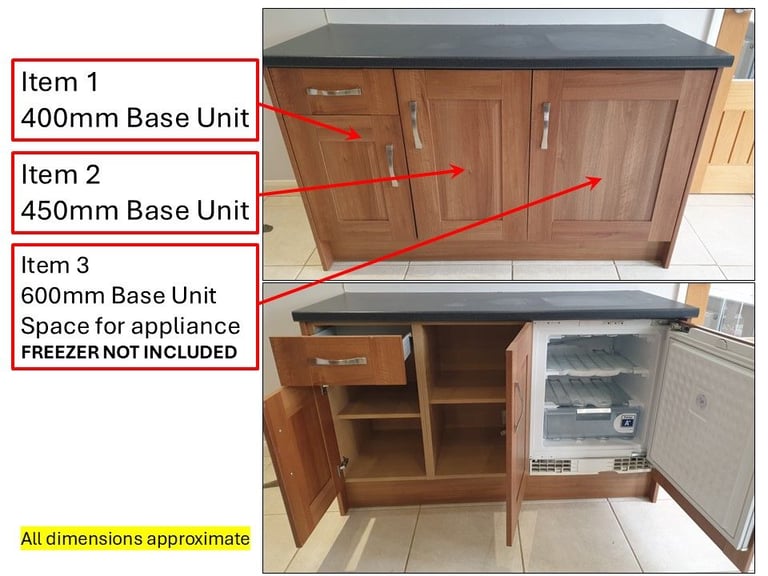 image for Used Kitchen Units – Mix of Wall, Base & Drawer Units (Bristol BS30) – Job Lot or Individual