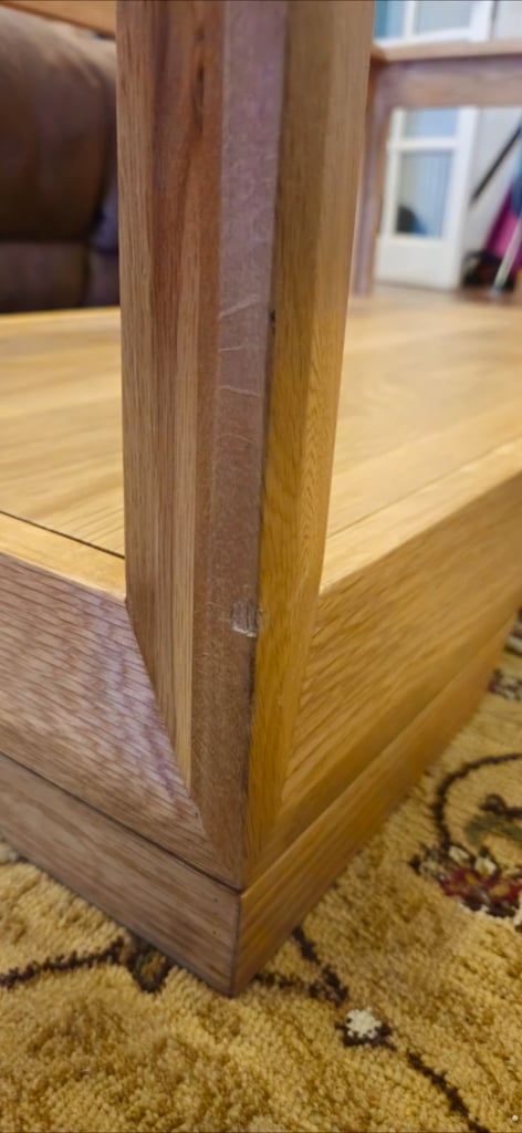 BEVEL Natural Solid Oak Coffee Table