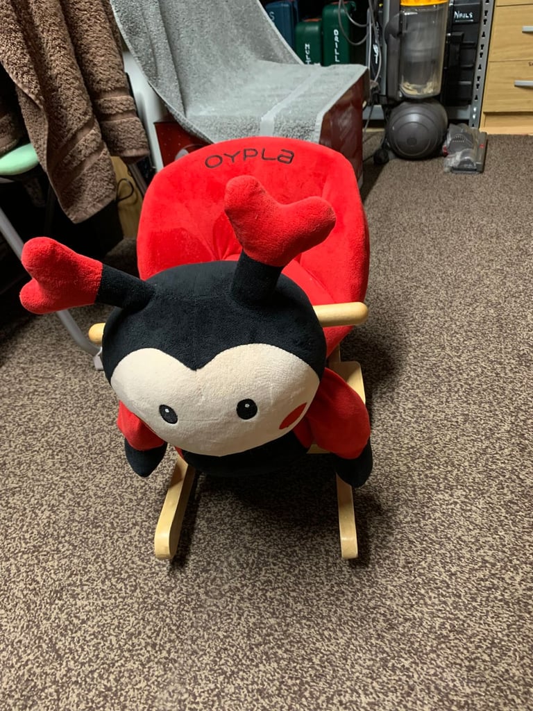 Oypla Baby Childrens Kids Plush Ladybird Rocker Chair with Sound
