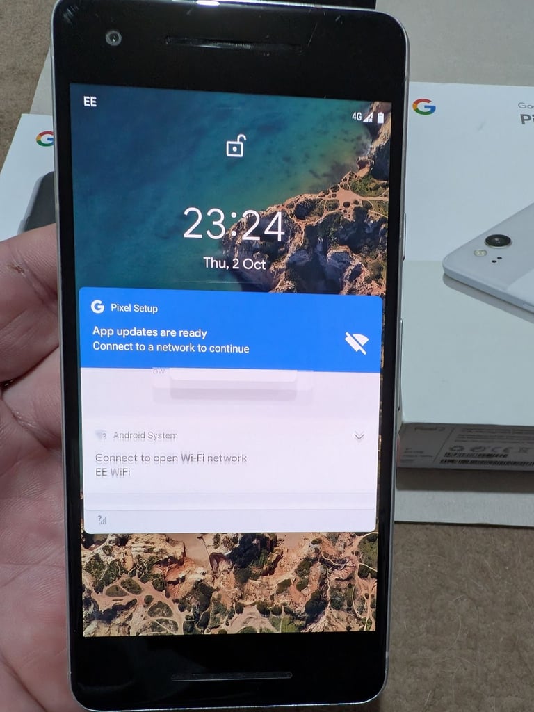 Google Pixel 2 White 32gb Unlocked Boxed Mobile Phone