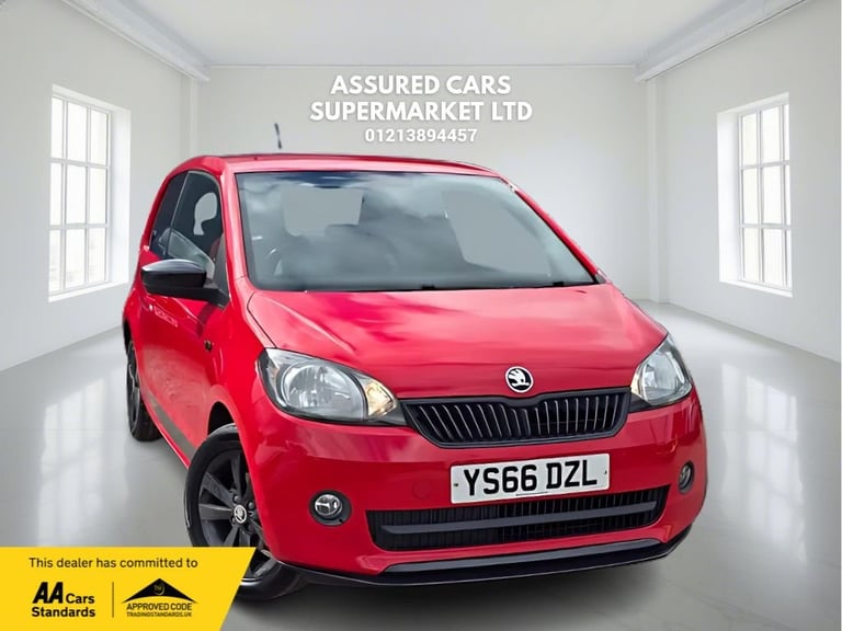 2016 66 SKODA CITIGO 1.0 MPI MONTE CARLO HATCHBACK 3DR PETROL MANUAL EURO 6 (60 