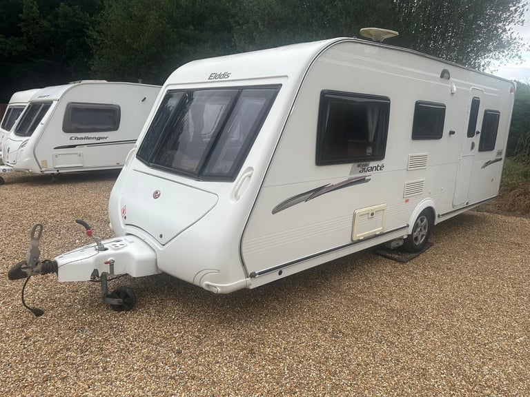 Elddis Avante 505 2010 4 Berth Caravan + Motor Mover + Air Pumped Awning 