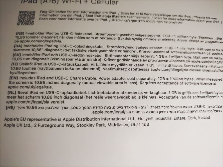 image for Brand new sealed iPad (A16)