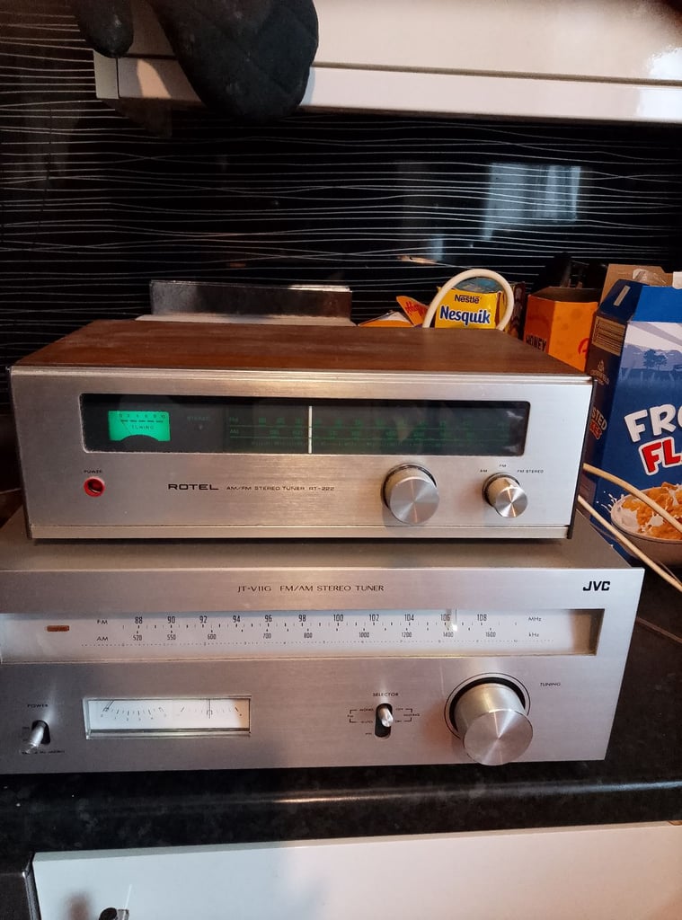 image for 2 tuners rotel and jvc