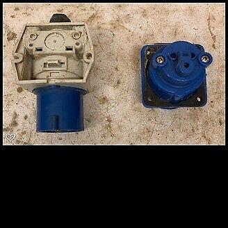 Caravan 16amp Power waterproof plug and socket.