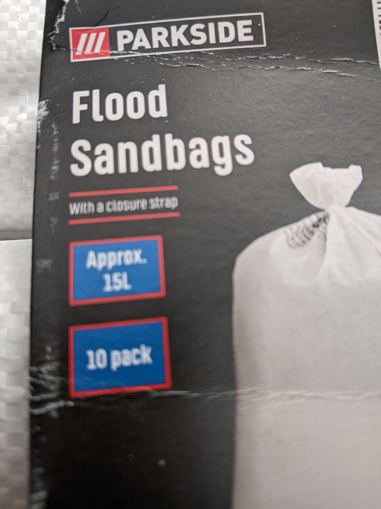 SANDBAGS-FLOOD BAGS, 2 DIFFERENT SIZES ALL NEW UNUSED.
