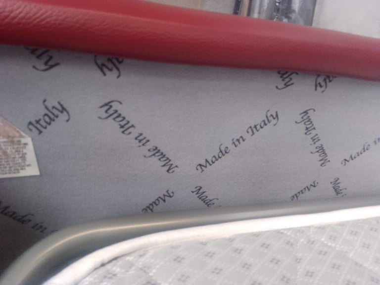 Ex display Italian cabiria leather 2 seater sofa bed only £499