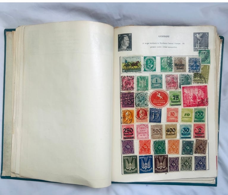 OLD PERIOD STAMP COLLECTION BOOK 