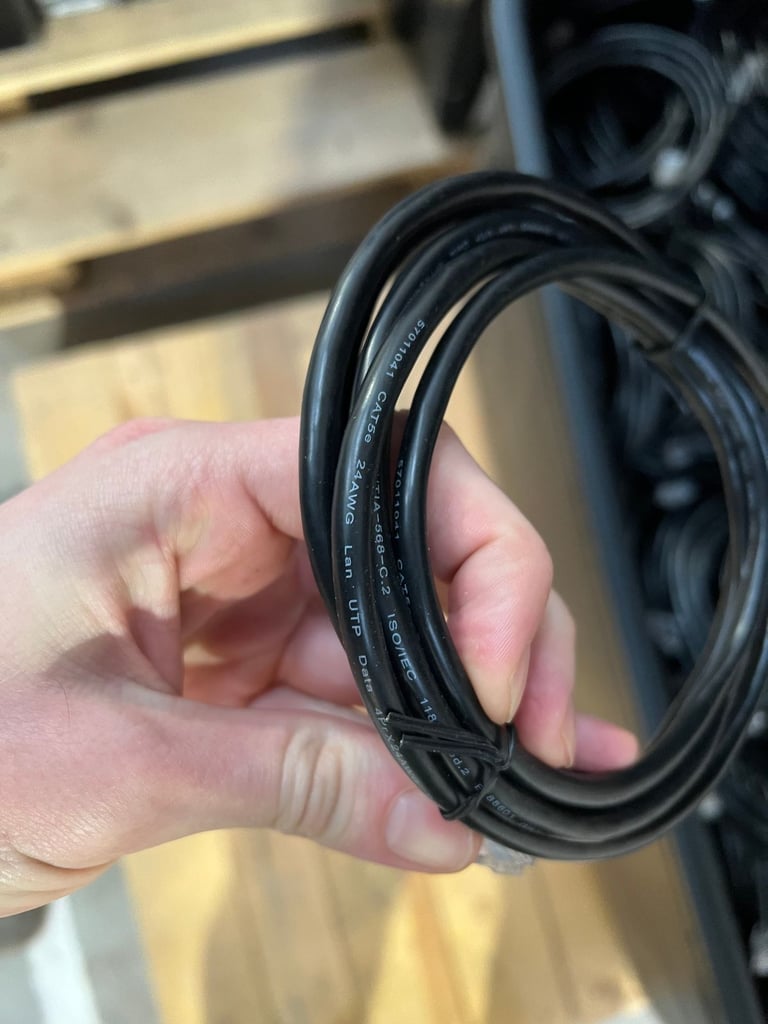 Large quantity of CAT 5E Cables 