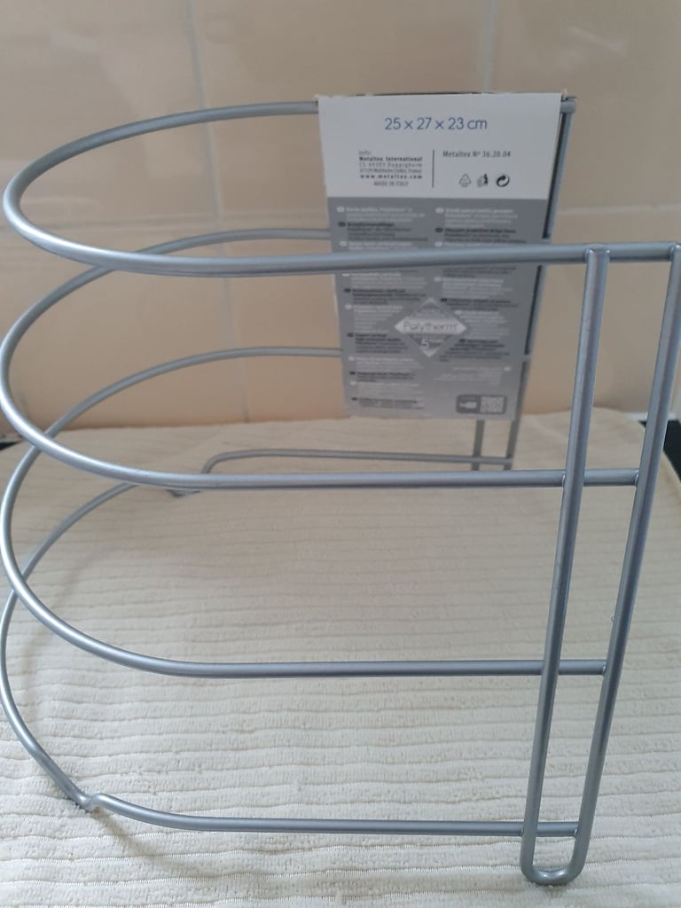 Metaltex Canyon Silver Pan Organiser. New/label. Often 2-times this price!