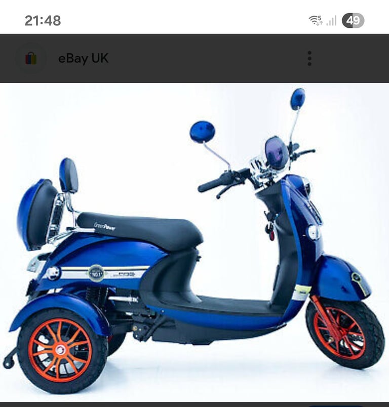 image for Green power mobility scooter 