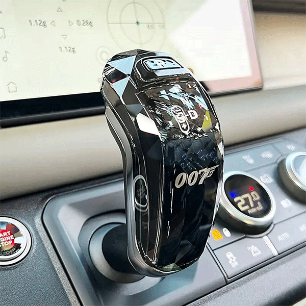 LAND ROVER DEFENDER L663 GLASS CRYSTAL CHROME 007 GEAR SHIFT UPGRADE & START TAB